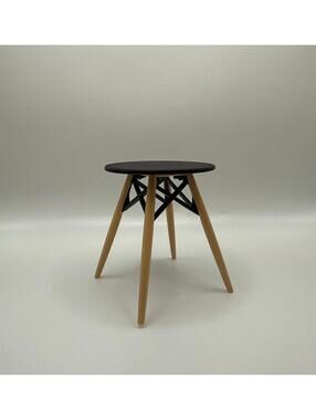 1:12 Scale Miniature Bistro Table, Circular Dollhouse Table, MCM Mid Century Mod